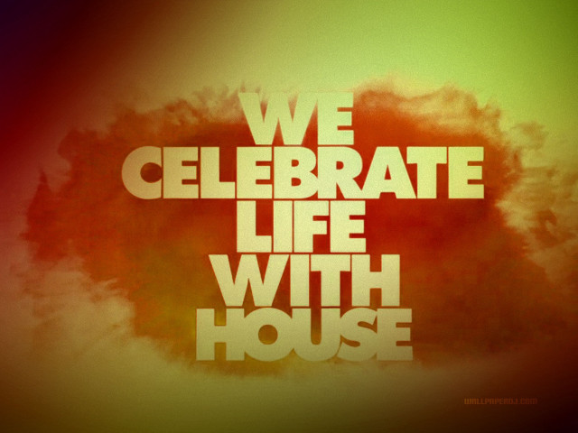 Red yellow poster celebrate life free wallpaper for desktop - medium preview image