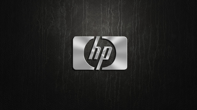 Hp logo black leather silver #2 free wallpaper for desktop - medium preview image
