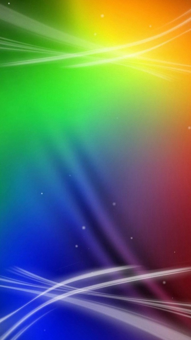 Colorful background rainbow wave white free wallpaper for mobile - medium preview image