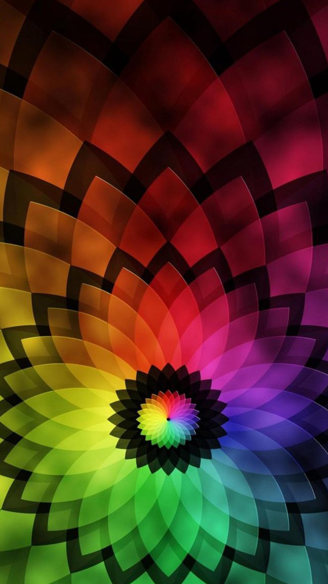 Colorful background circular design center #2 free wallpaper for mobile - medium preview image