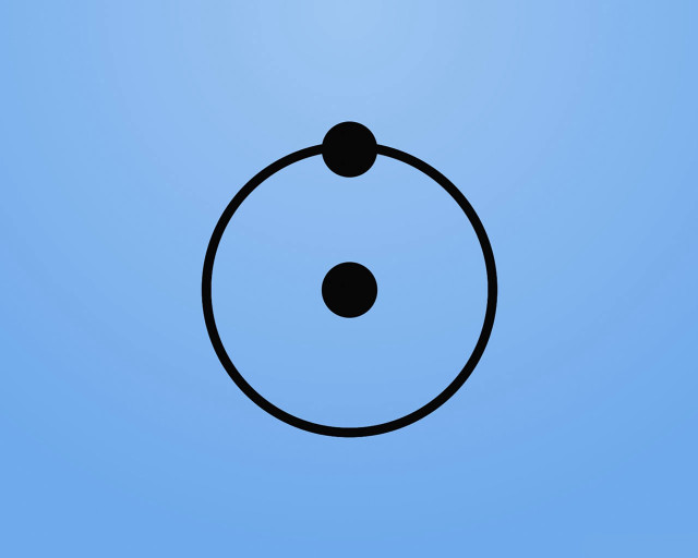Black circle dots blue background free wallpaper for desktop - medium preview image