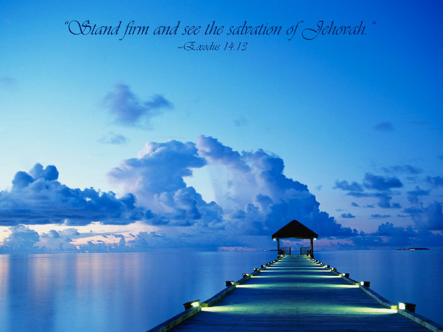 Pier quote scenery water sunset free wallpaper for desktop - medium preview image