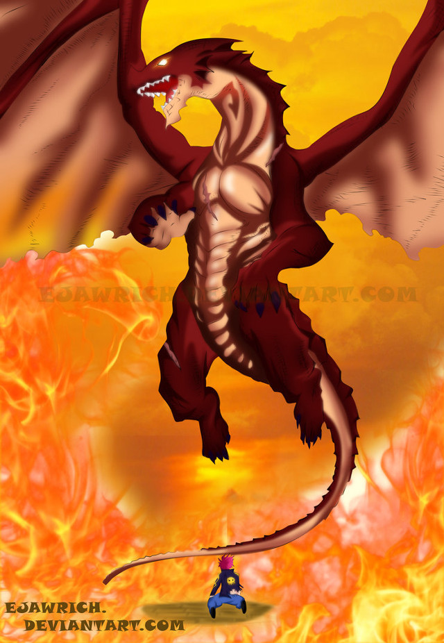 Dragon bike fire sky autumn free wallpaper for mobile - medium preview image
