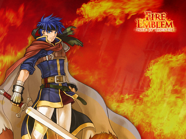 Fire sword blue outfit fireball free wallpaper for desktop - medium preview image