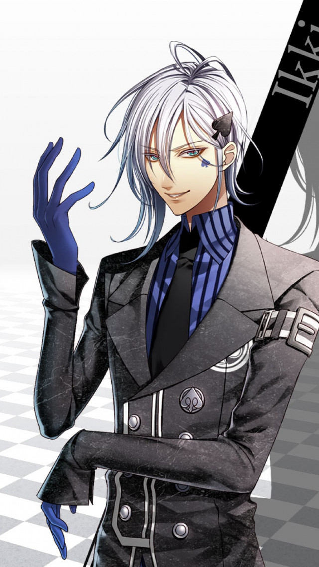 Man suit baseball bat checkered free wallpaper for mobile - medium preview image