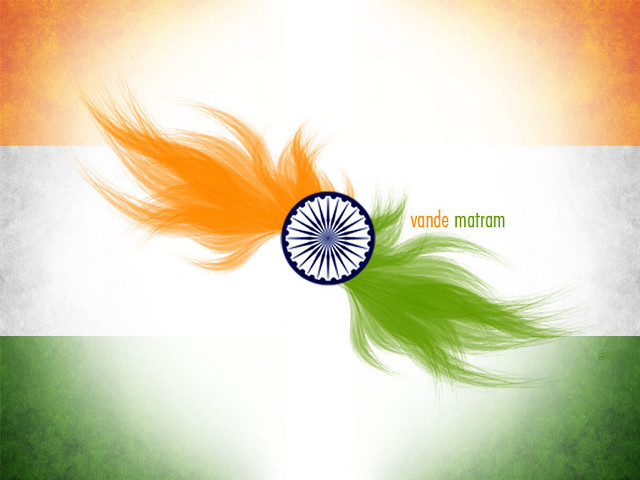 Colorful indian flag feather vorud free wallpaper for desktop - medium preview image