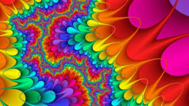 Colorful abstract background spiral rainbow free wallpaper for desktop - medium preview image