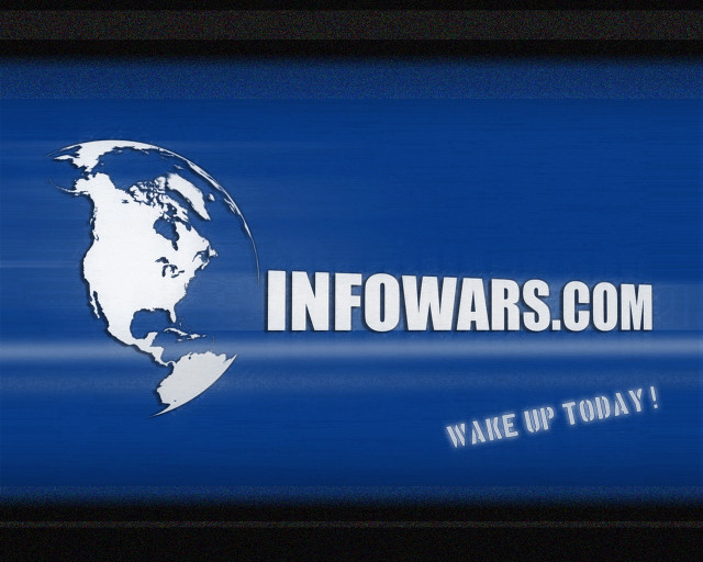 Blue sign white globe infowars free wallpaper for desktop - medium preview image