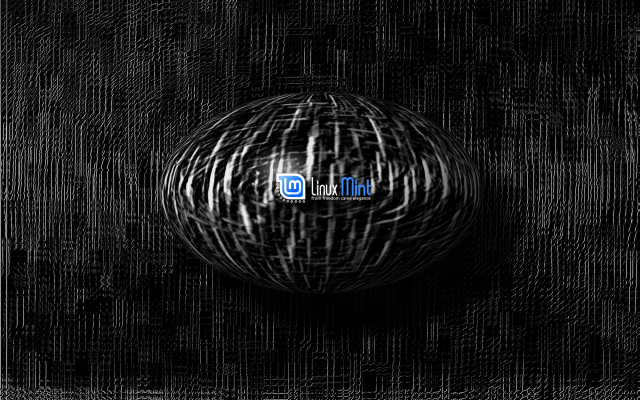 Black white ball d logo free wallpaper for desktop - medium preview image