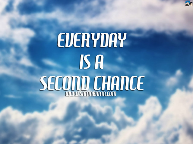 Everyday second chance sky inspirational free wallpaper for desktop - medium preview image