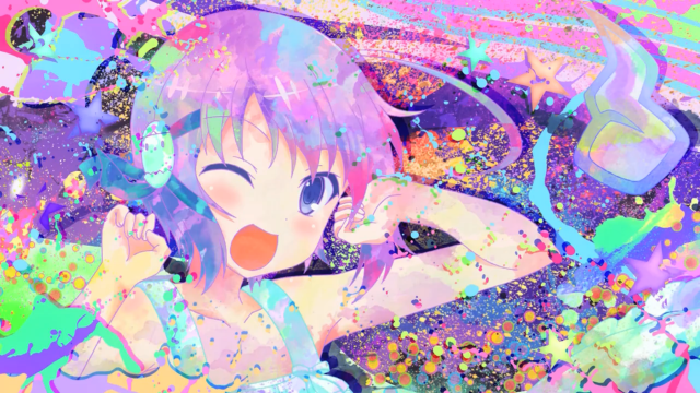 Pink haired girl bubbles sprinkles #2 free wallpaper for desktop - medium preview image