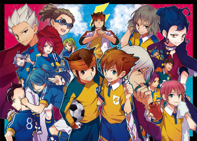 Anime characters soccer ball sky free wallpaper for desktop - medium preview image
