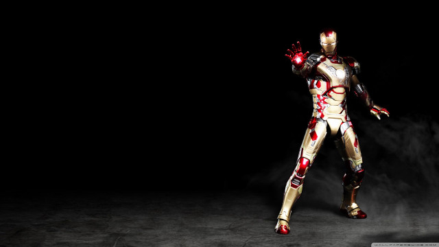 Man suit red lights hands free wallpaper for desktop - medium preview image