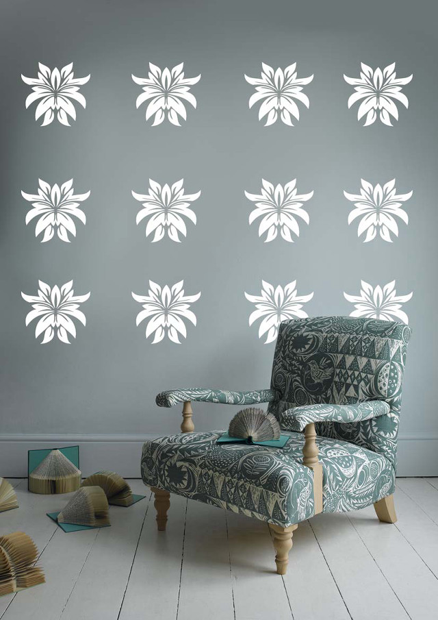 Flower lily daisy wall gray free wallpaper for mobile - medium preview image