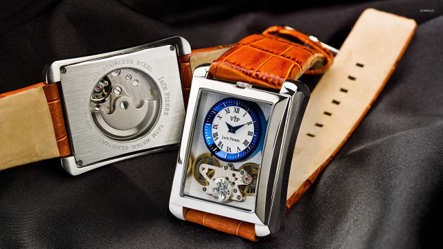 Watches black surface brown strap free wallpaper for desktop - medium preview image