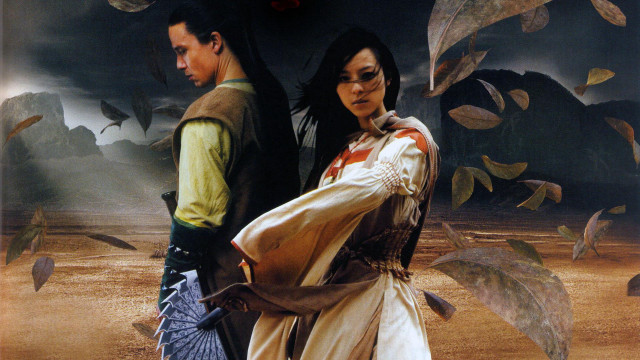 Man woman painting birds flying free wallpaper for desktop - medium preview image