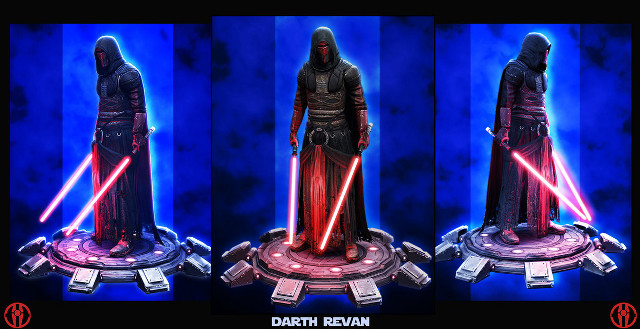 Lightsaber person dark room blue free wallpaper for desktop - medium preview image
