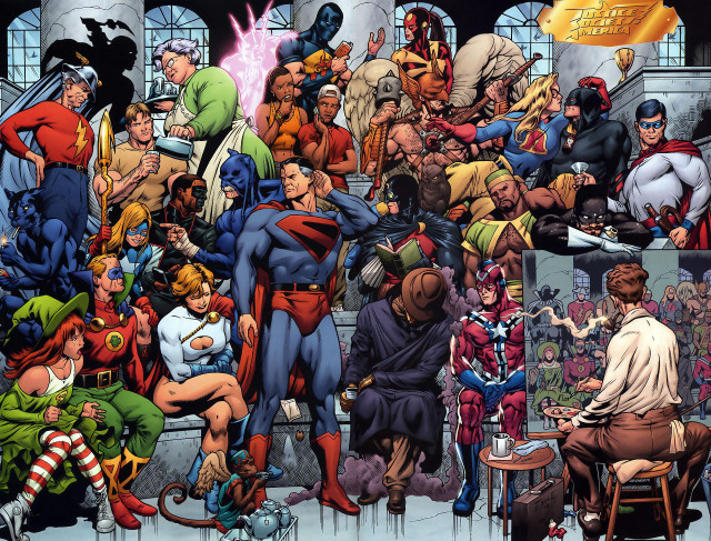 Group comics table discussion man free wallpaper for desktop - medium preview image