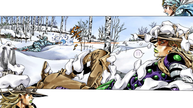 Comic strip woman dog snow free wallpaper for desktop - medium preview image