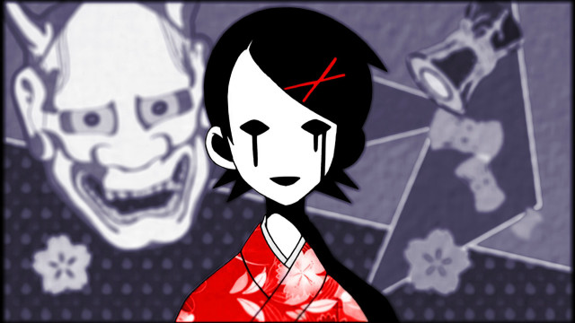 Creepy cartoon character bloody face free wallpaper for desktop - medium preview image