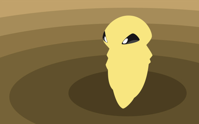 Cartoon character strange face water free wallpaper for desktop - medium preview image