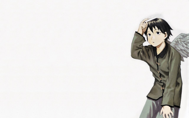 Man green jacket wings cowboy free wallpaper for desktop - medium preview image