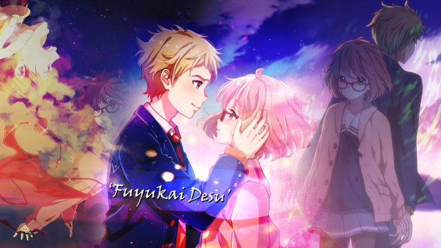 Anime couple night sky stars #3 free wallpaper for desktop - medium preview image