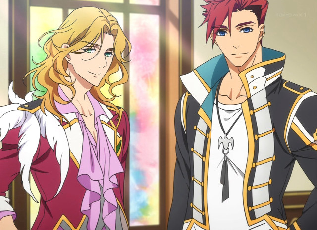 Anime couple window colorful background free wallpaper for desktop - medium preview image