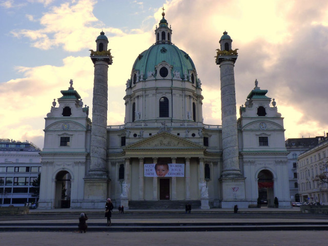 Dome towers castle cityscape sunset free wallpaper for desktop - medium preview image
