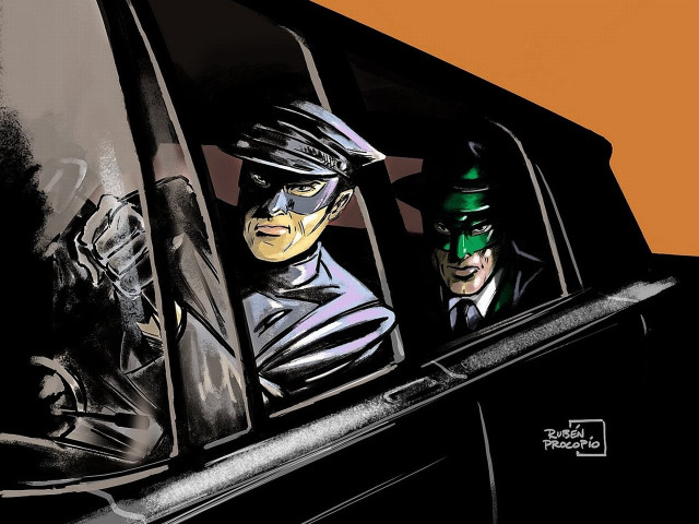 Men car batman mask green free wallpaper for desktop - medium preview image