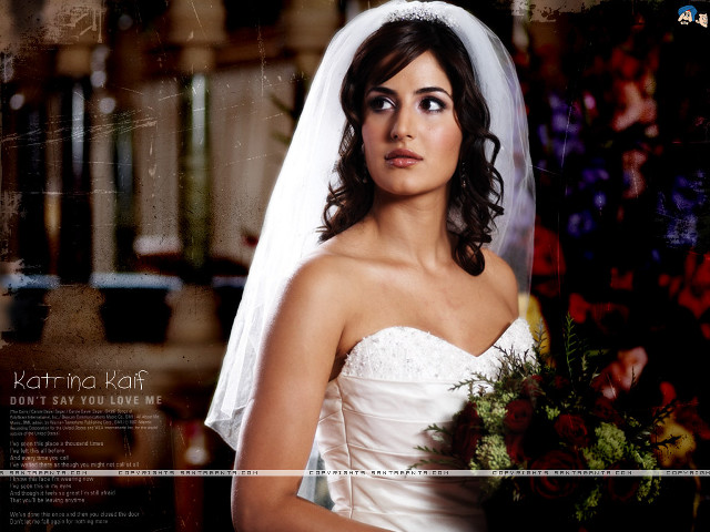 Woman wedding dress bouquet serious free wallpaper for desktop - medium preview image