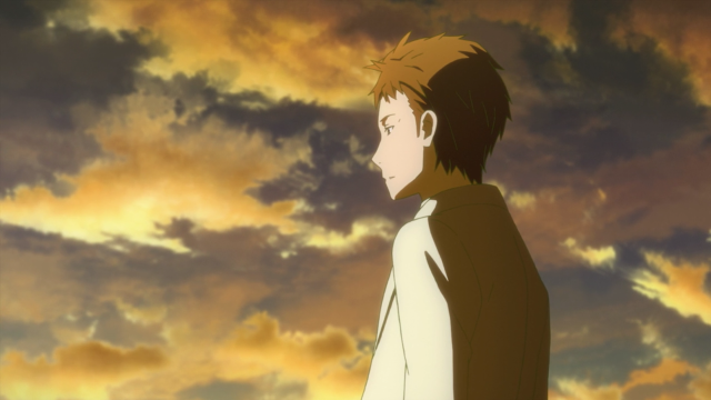 Man standing cloudy sky background free wallpaper for desktop - medium preview image