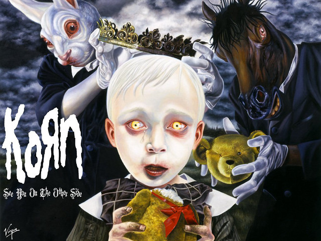 Boy teddy creepy doll crown free wallpaper for desktop - medium preview image