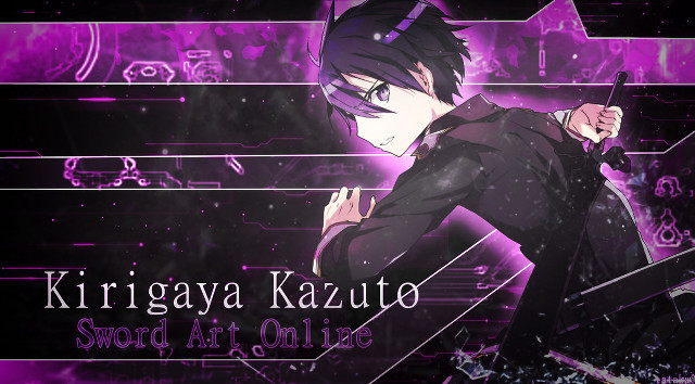 Anime character gun purple background #2 free wallpaper for desktop - medium preview image