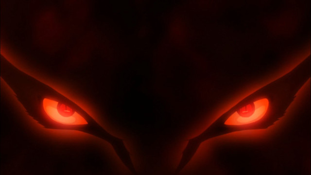 Red glowing cat eyes dark free wallpaper for desktop - medium preview image