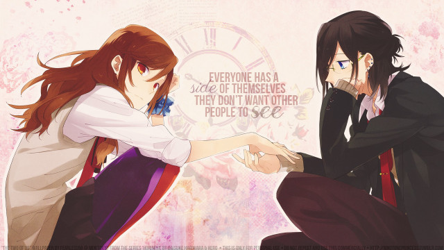 Couple touching hands clock quote free wallpaper for desktop - medium preview image