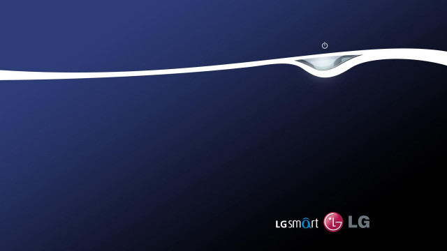 Blue wave water drop logo free wallpaper for desktop - medium preview image