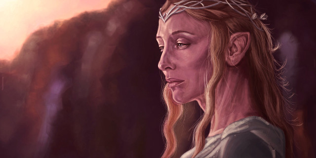 Woman crown leaves sky clouds free wallpaper for desktop - medium preview image