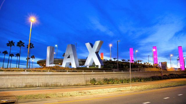 Lax sign building palm trees free wallpaper for desktop - medium preview image