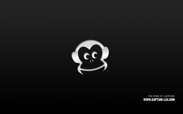 Sad monkey black background white free wallpaper for desktop - medium preview image