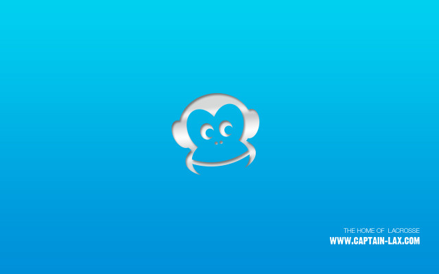 Monkey sad face blue background free wallpaper for desktop - medium preview image