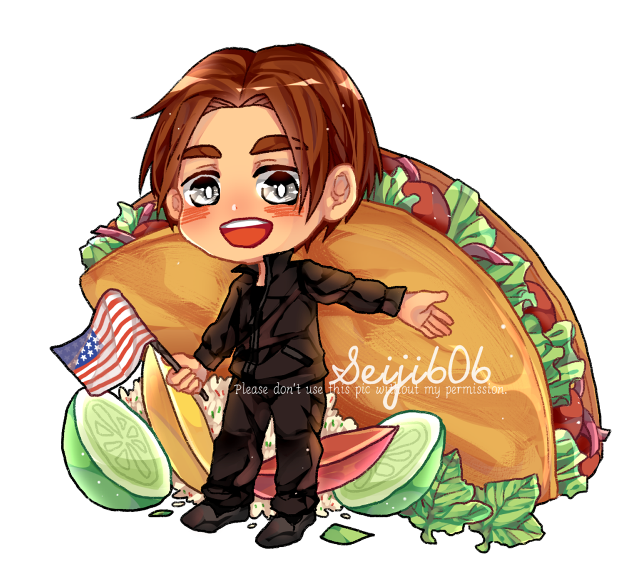 Cartoon character taco flag mexican free wallpaper for tablet - medium preview image