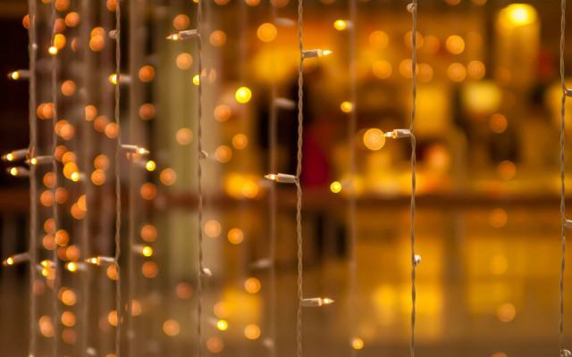 String of lights ceiling bar free wallpaper for desktop - medium preview image