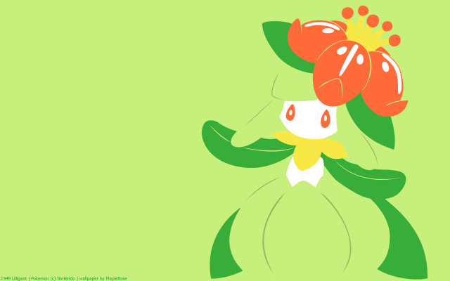 Cartoon animal flower green background free wallpaper for desktop - medium preview image
