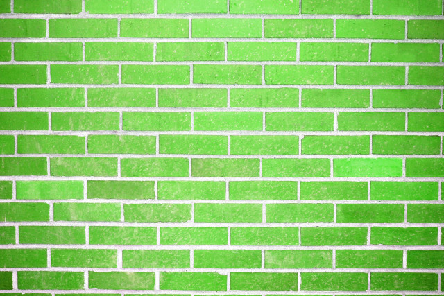 Green brick wall white border free wallpaper for desktop - medium preview image