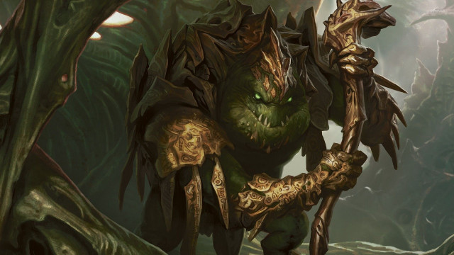 Large green face long arm free wallpaper for desktop - medium preview image