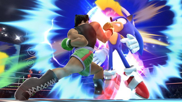 Boxing ring fight sonic character free wallpaper for desktop - medium preview image