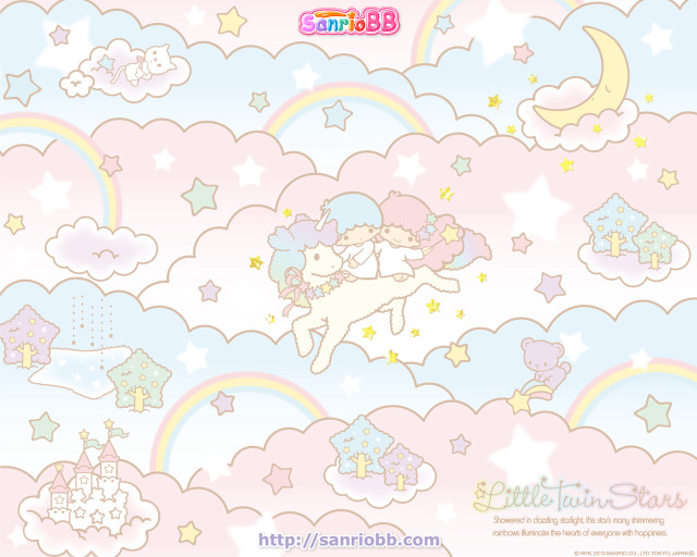 Unicorn flying sky stars clouds free wallpaper for desktop - medium preview image