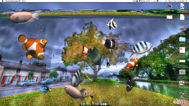 Computer screen fish tree netart free wallpaper for desktop - medium preview image
