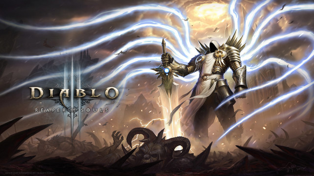 Man armor sword demonic background free wallpaper for desktop - medium preview image